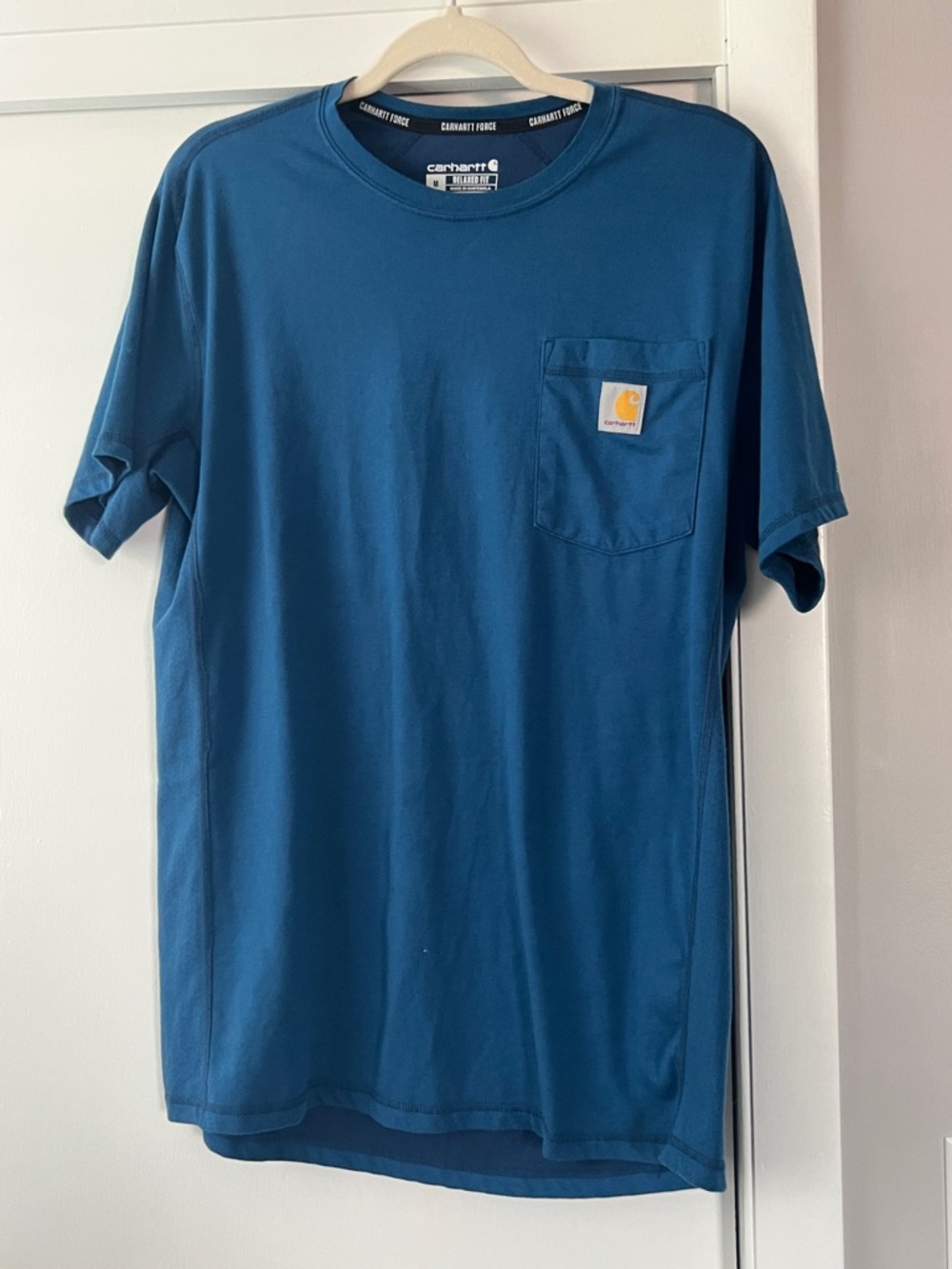 Carhartt Teal Pocket Short-Sleeve Tee